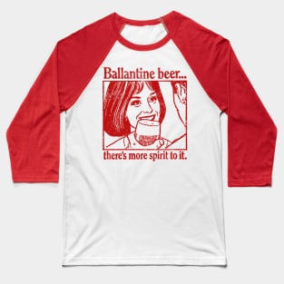 Retro Style Ballantine Beer Ad Baseball T-Shirt